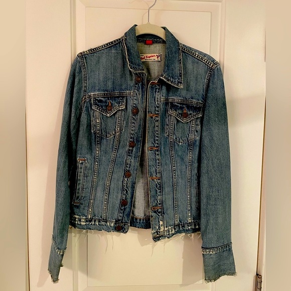 Red Engine Denim Jacket (Size S) - Picture 1 of 3